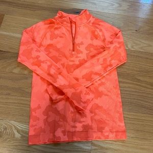 Boys All in Motion Bright Orange Lightweight Quarter zip